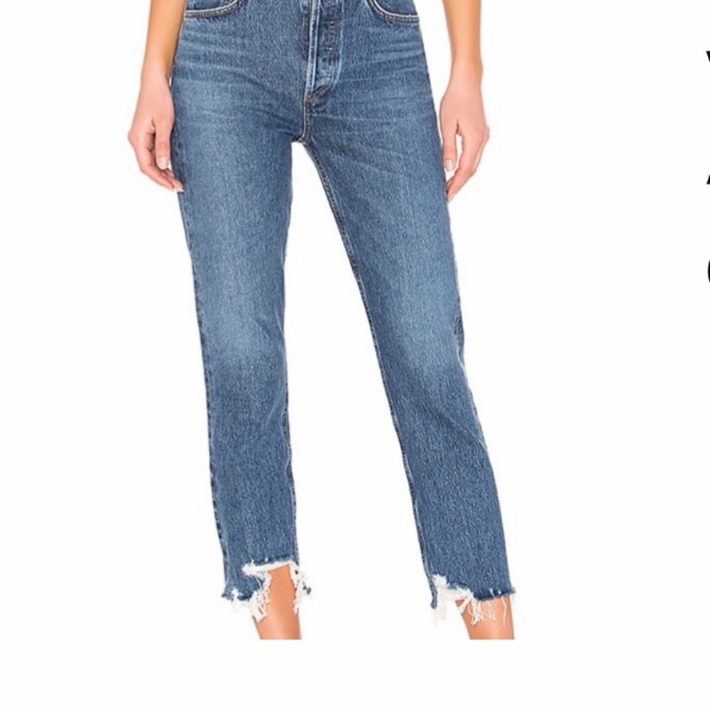 Agolde Riley Cropped Jeans (color: veto)